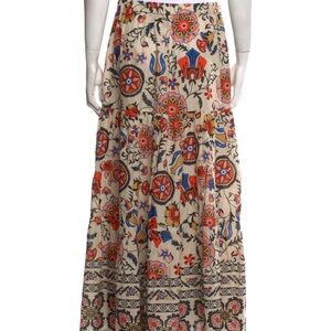 Cara Cara Women's Melanie Floral-Print Cotton-Voile Maxi Skirt Medium